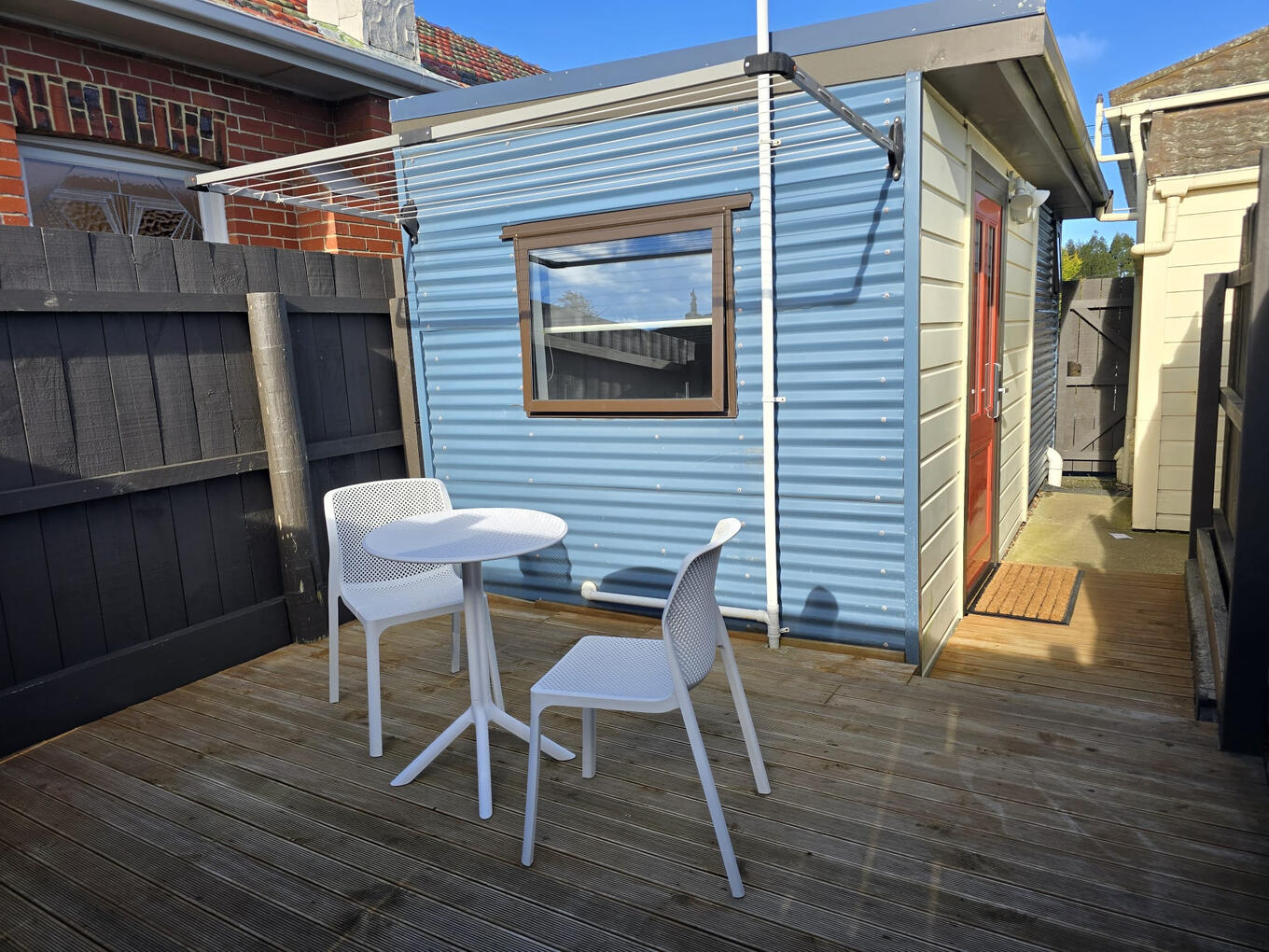 Deck facing studio Deck facing studio